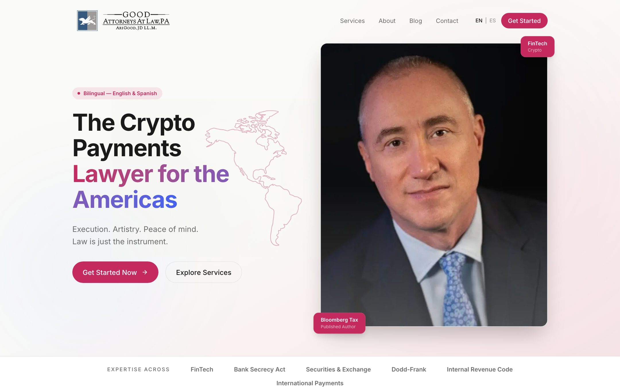 Blockchain Lawyer website